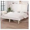 vidaXL Cadre de lit Blanc Bois de pin massif 160x200 cm