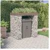 vidaXL Mur de gabion pour poubelle 110x91x120 cm fer galvanisé