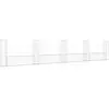 vidaXL Panier de gabion en forme de U avec 5 poteaux Fer 500x20x100 cm
