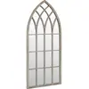 vidaXL Miroir de jardin Sable 70x30 cm Fer pour utilisation extérieure