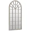 vidaXL Miroir de jardin Sable 90x45 cm Fer pour utilisation extérieure