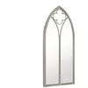vidaXL Miroir de jardin Sable 100x45cm Fer pour utilisation extérieure
