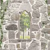 vidaXL Miroir de jardin Sable 70x30 cm Fer pour utilisation extérieure