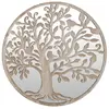 vidaXL Miroir de jardin Sable 40x2,5cm Fer Rond utilisation extérieure