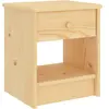vidaXL Vidaxl Table De Chevet Naturel 35x30x40 Cm Bois De Pin Massif