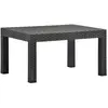 vidaXL Table de jardin Anthracite 58x58x41 cm PP Rotin