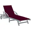 vidaXL Chaise longue de jardin avec coussin Bois d'acacia solide