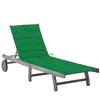 vidaXL Chaise longue de jardin avec coussin Gris Bois d'acacia solide
