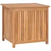 vidaXL Boîte de rangement de jardin 60x50x58 cm Bois de teck solide