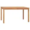 vidaXL Table à dîner de jardin 140x80x77 cm Bois de teck solide
