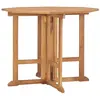vidaXL Table à dîner pliable de jardin 90x90x75 cm Bois de teck solide