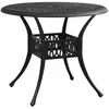 vidaXL Table de jardin Noir 90x90x74 cm Aluminium coulé