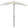 vidaXL Parasol de jardin avec mât 200x130 cm Sable