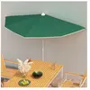 vidaXL Demi-parasol de jardin avec mât 180x90 cm vert