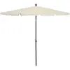 vidaXL Parasol de jardin avec mât 210x140 cm Sable