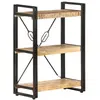 vidaXL Bibliothèque à 3 niveaux 60x30x80 cm Bois de manguier massif