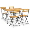 vidaXL Mobilier à dîner d'extérieur pliable 5 pcs Bois d'acacia solide
