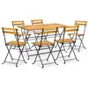 vidaXL Mobilier à dîner d'extérieur pliable 7 pcs Bois d'acacia solide