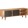 vidaXL Meuble TV 115x30x39 cm Bois d'acacia massif