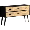 vidaXL Buffet 110x33x64 cm Bois de manguier massif