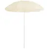 vidaXL - Parasol - met - stalen - paal - 180 - cm - zandkleurig