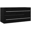 vidaXL Armoire d'évier Noir 100x38,5x48 cm Bois d’ingénierie