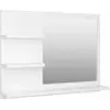 vidaXL Miroir de salle de bain blanc 60x10,5x45 cm bois d’ingénierie