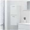 vidaXL Armoire de salle de bain Blanc 30x30x80 cm Aggloméré
