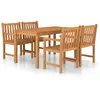 vidaXL Ensemble à manger de jardin 5 pcs Bois de teck massif