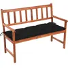 vidaXL Banc de jardin avec coussin 120 cm Bois d'acacia massif