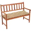 vidaXL Banc de jardin avec coussin 120 cm Bois d'acacia massif