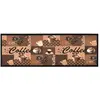 vidaXL Tapis de sol de cuisine lavable Marron café 45x150 cm