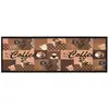 vidaXL Tapis de cuisine lavable Marron café 60x180 cm