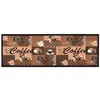 vidaXL Tapis de cuisine lavable Marron café 60x300 cm