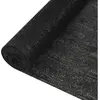 vidaXL Filet brise-vue Noir 1,5x50 m PEHD 150 g/m²