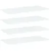 vidaXL Panneaux de bibliothèque 4 pcs Blanc 80x40x1,5 cm Aggloméré