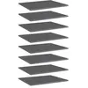vidaXL Panneaux de bibliothèque 8 pcs gris brillant bois d’ingénierie