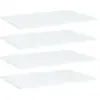 vidaXL Panneaux de bibliothèque 4 pcs Blanc 60x40x1,5 cm Aggloméré