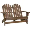 vidaXL Chaise de jardin Adirondack 2 places bois sapin massif marron