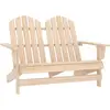 vidaXL Chaise de jardin Adirondack 2 places bois de sapin massif