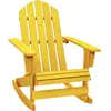 vidaXL Chaise à bascule de jardin Adirondack bois de sapin jaune