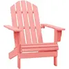 vidaXL Vidaxl Chaise De Jardin Adirondack Bois De Sapin Massif Rose