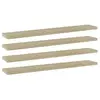 vidaXL Panneau de bibliothèque 4pcs Chêne sonoma 60x10x1,5cm Aggloméré