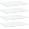 vidaXL Panneaux de bibliothèque 4 pcs Blanc 40x30x1,5 cm Aggloméré