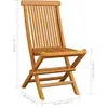 vidaXL Chaises de jardin avec coussins taupe 4 pcs Bois de teck massif