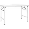 vidaXL Table de travail pliable de cuisine 120x60x80 cm Inox