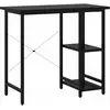 vidaXL Bureau d'ordinateur Noir 80x40x72 cm MDF et métal
