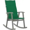 vidaXL Chaise à bascule avec coussins Gris Bois d'acacia massif
