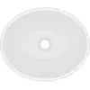 vidaXL Lavabo ovale de luxe Bleu clair mat 40x33 cm Céramique
