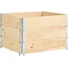 vidaXL Jardinières surélevées 3 pcs 100x100 cm Bois de pin solide